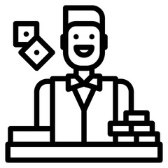 croupier bet gambling casino