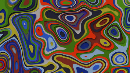 colorful psychedelic shape 01