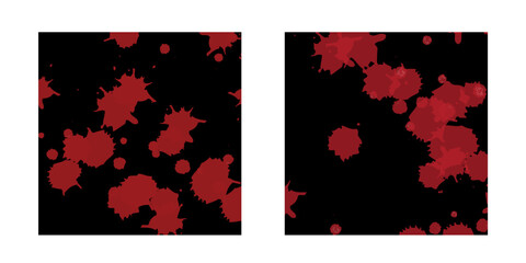 red and black abstract pattern. drops, splashes, blood