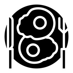 fried eggs food menu meal restaurant