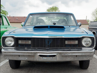Blue Classic Car