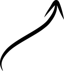 Hand Drawn Black Arrows Vector