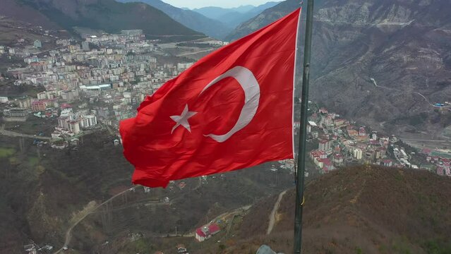 Artvin Atatepe drone footage, biggest Ataturk statue in the world, oe01