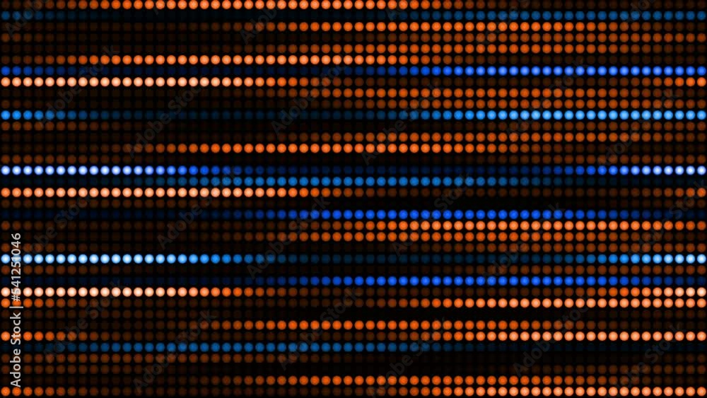 Aufkleber amazing bright neon background of dots, circular lights lined up and changing their color and light 