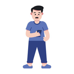 Man Flat Illustration