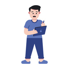 Man Flat Illustration