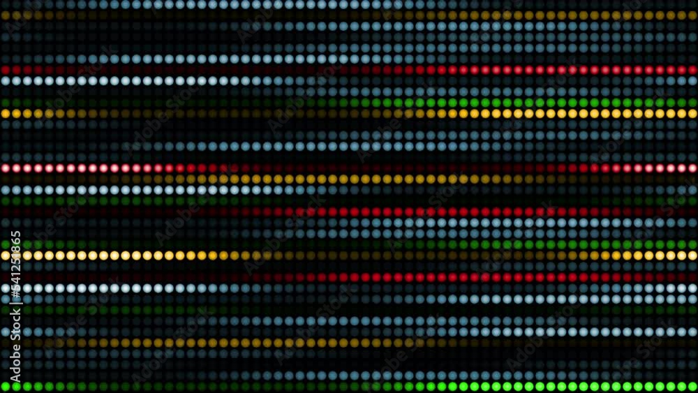 Aufkleber amazing bright neon background of dots, circular lights lined up and changing their color and light 