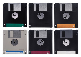 Obraz premium floppy disks isolated and save as to PNG file