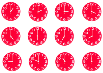 set of clock isolated and save as to PNG file