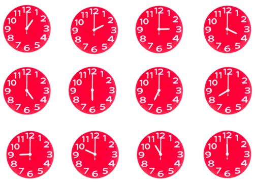 set of clock isolated and save as to PNG file