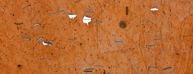 Old Used Bulletin Cork Board