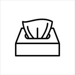 tissue box icon, vector illustration