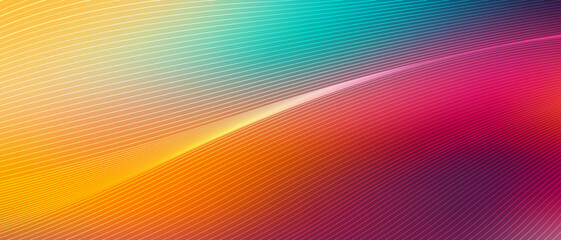 Colorful Shining Abstract Background Lines.Premium design with curves.template for digital business banner.illustration technology.