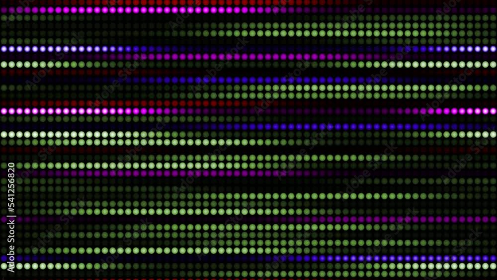 Aufkleber amazing bright neon background of dots, circular lights lined up and changing their color and light 