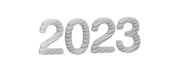 New Year 2023 Creative Design Concept - 3D Rendered Image