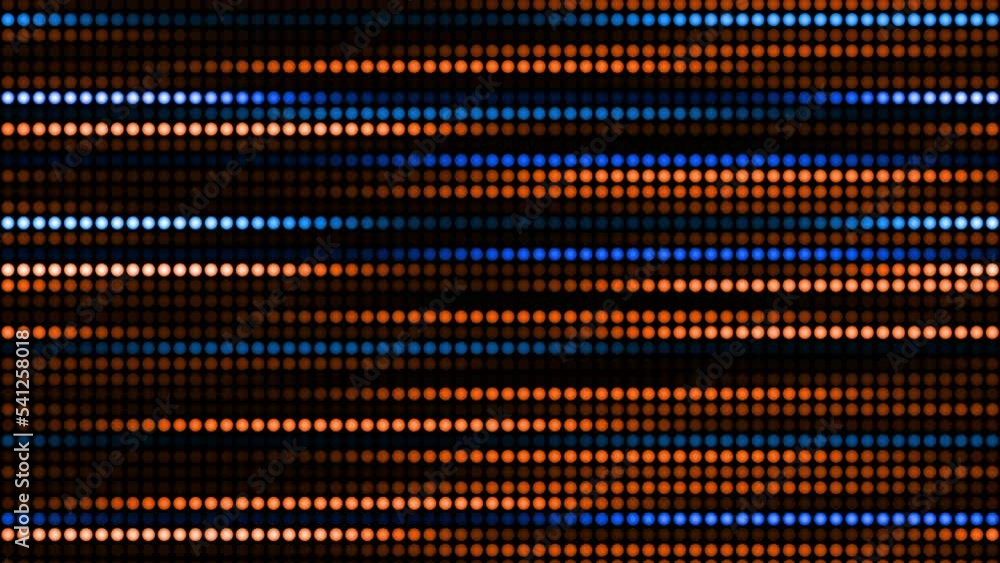 Aufkleber amazing bright neon background of dots, circular lights lined up and changing their color and light 