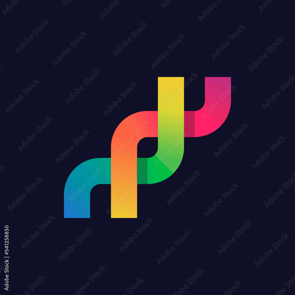 Wall mural labs modern logo design vector illustration. icon for science technology. gradient colorful abstract