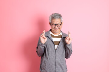 Asian Man on Pink