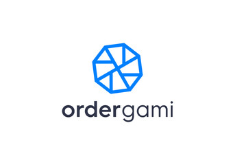 origami logotype business company logo design