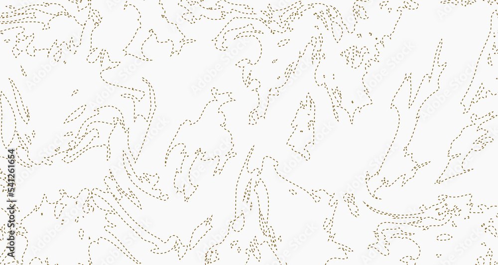 Poster abstract pattern with a map of the world. minimal topographic line contour map. modern texture decor