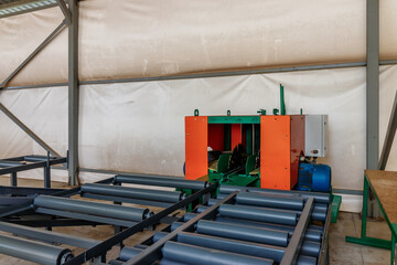 View of the production building from the street