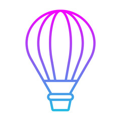 Fototapeta premium Hot Air Balloon Icon
