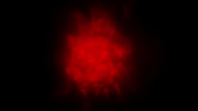 A video composite of a red plasma fluid motion light pattern in a seamless loop.