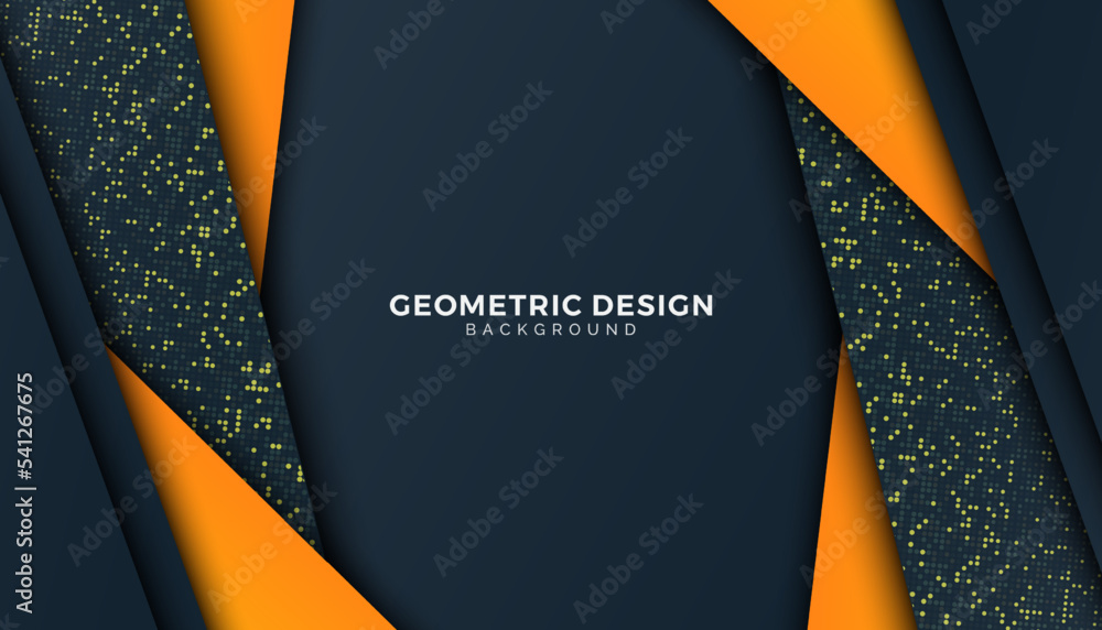 Poster modern dynamic triangle gradient overlap with halftone background