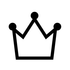 Shopping crown simple isolated icon for apps and websites