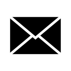Shopping envelope or letter or  message simple isolated icon for apps and websites