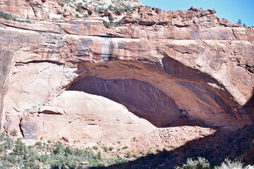 Natural Cave in Sandstone in Zion