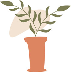 Abstract Plant Corner Vector