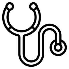 stethoscope line icon