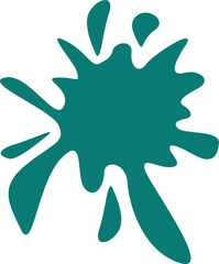 Ink Blob and Splashes Vector