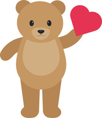 This is a bear with heart