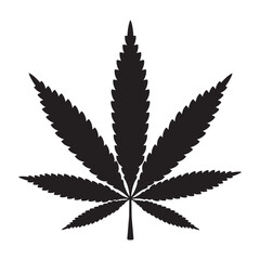 nvis55 NewVectorIllustrationSign nvis - cannabis vector sign . isolated transparent . THC - tetrahydrocannabinol - CBD - cannabidiol - marijuana leaves . black simple icon . AI 10 / EPS 10 . g11538 - obrazy, fototapety, plakaty