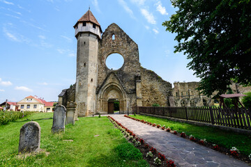 The ruins of the Carta Cistercian (Benedictine) monastery (Manastirea cisterciana Carta) in Sibiu...