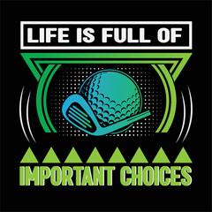 best happy golf day t shirt design vector