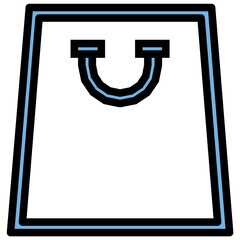 Shopping Bag Colored Line Icon