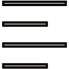 Obraz premium Left Alignment Colored Line Icon