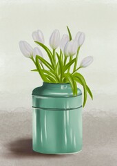 Tulips in a vase