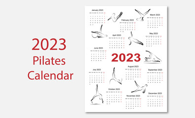 Pilates calendar 2023 