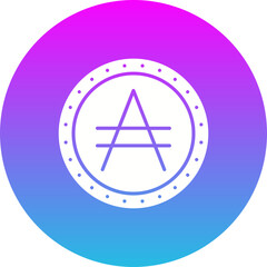 Austral Gradient Circle Glyph Inverted Icon
