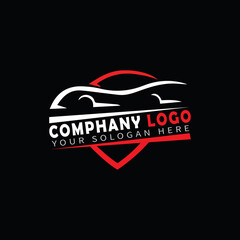 sport car logo template, Perfect logo for business related to automotive industry