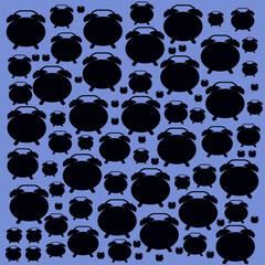 Fototapeta premium Clock seamless pattern