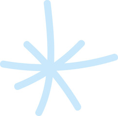 Blue flake illustarion