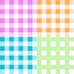 Seamless plaid fabric 4 color   For shirts, blankets, tablecloths, covers or other fashion items. Daily life and home textile printing