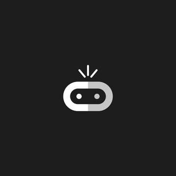 Minimalism Robot Logo or Icon for Tech Logo