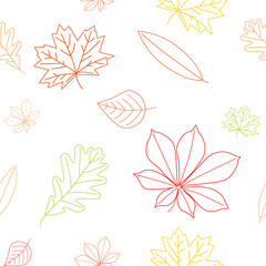 Autumn lives, color pattern, background.