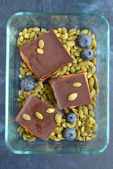 No Bake Choc PB Bars